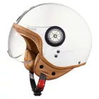 Cratoni Milano robogó bukósisak White/Black Glossy