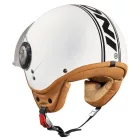 Cratoni Milano robogó bukósisak White/Black Glossy