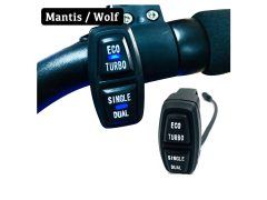   Kaabo Mantis kapcsoló ECO/Turbo/Single/Dual fekete vízálló világítós