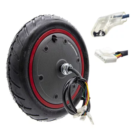 Motor (V3) gumival szerelve 36V 300W (utángyártott) Xiaomi M365/Pro/Pro 2/Essential/1S-hez (piros)