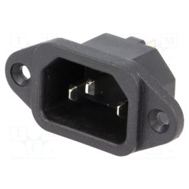 C13 szerelhető hálózati töltőcsatlakozó apa