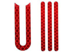   Fényvisszaverő matrica szett (utángyártott) Xiaomi rollerekhez (piros)