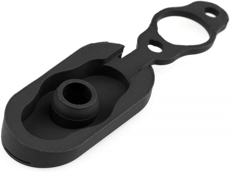 Töltőcsatlakozó gumitakaró (utángyártott) Xiaomi rollerekhez (fekete)