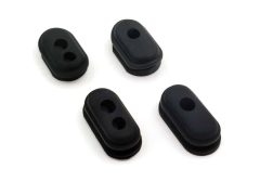   Kábel kivezető szilikon dugó szett (utángyártott) Xiaomi rollerekhez (fekete)