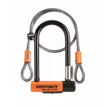 Kryptonite Evolution Mini-7 + hurokkábel kulcsos U-lakat