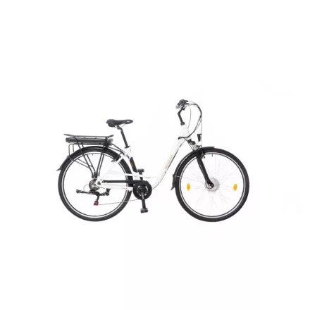 Neuzer Zagon E-Trekking női 17" MXUS (teleszkópos villával)  (fehér/arany-fekete)