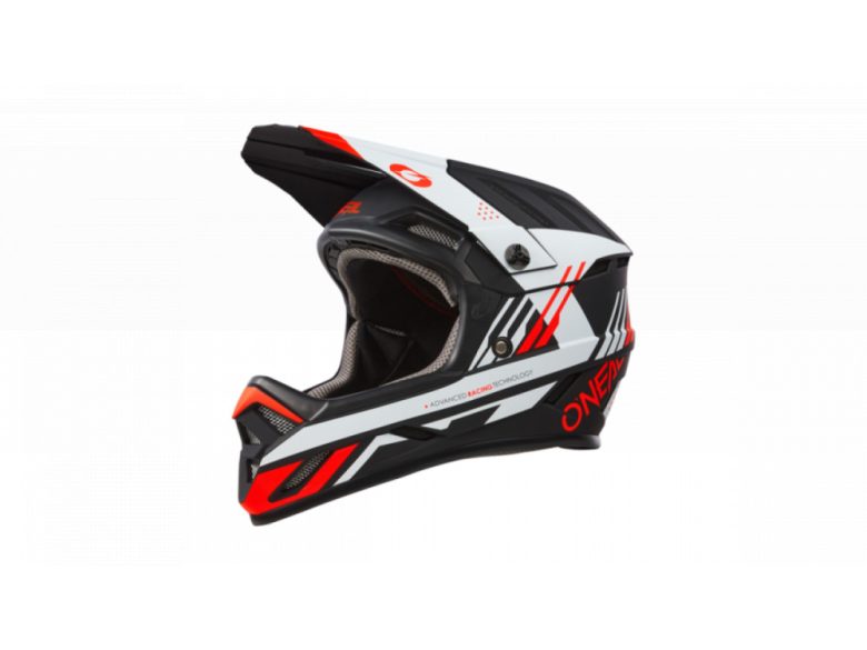 ONEAL Backflip Strike V23 sisak fekete-fehér-piros