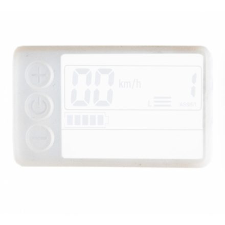 S866 elektromos kerékpár kijelzővédő szilikon (fehér)