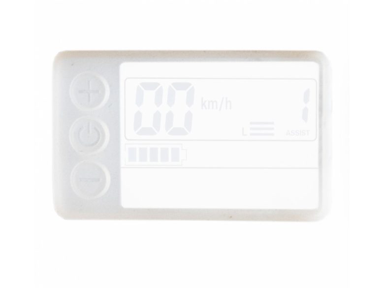 S866 elektromos kerékpár kijelzővédő szilikon (fehér)