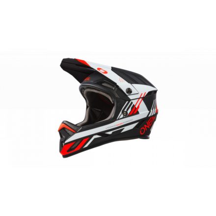 ONEAL Backflip Strike V23 sisak fekete-fehér-piros