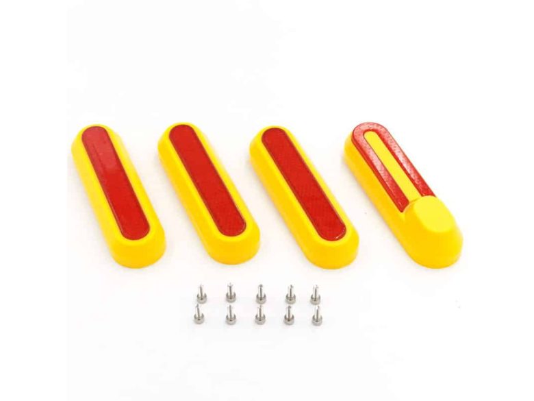 Fényvisszaverő prizma szett (utángyártott) Xiaomi rollerekhez (sárga)