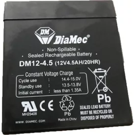 DiaMec zárt akkumulátor 12V 4,5Ah